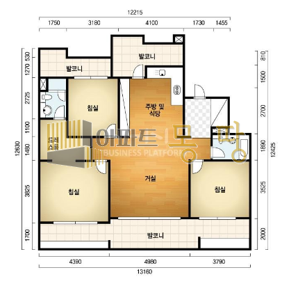 전북 전주덕진구 호성동2가 진흥더블유파크3단지 304동 2층 매매 매물번호 21461 사진 2