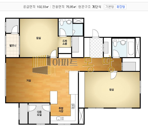 전북 전주덕진구 송천동2가 전주에코시티데시앙(14BL) 1405동고층B 전월세 매물번호 21737 사진 3