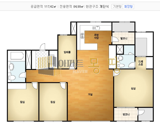 전북 전주덕진구 송천동2가 전주에코시티데시앙2차(12BL) 1205동23층A 매매 매물번호 21757 사진 3