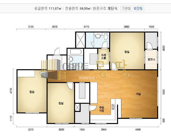 전북 전주덕진구 송천동2가 에코시티자이2차 205동7층C 매매 매물번호 21813 사진 3