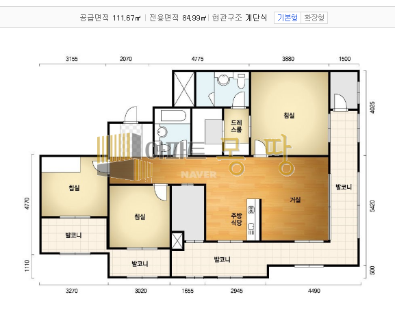 전북 전주덕진구 송천동2가 에코시티자이2차 205동4층C 매매 매물번호 21814 사진 2
