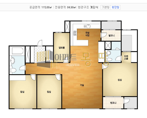 전북 전주덕진구 송천동2가 에코시티데시앙2차(7BL) 702동23층A 매매 매물번호 21837 사진 3