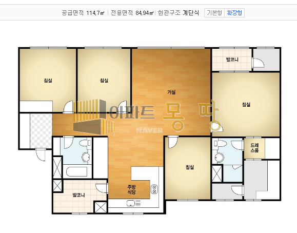 전북 전주덕진구 송천동2가 에코시티데시앙5블럭 502동15층B 매매 매물번호 21887 사진 3