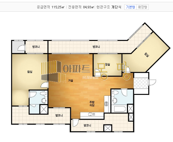 전북 전주덕진구 송천동2가 에코시티데시앙5블럭 505동20층B 전월세 매물번호 21896 사진 2