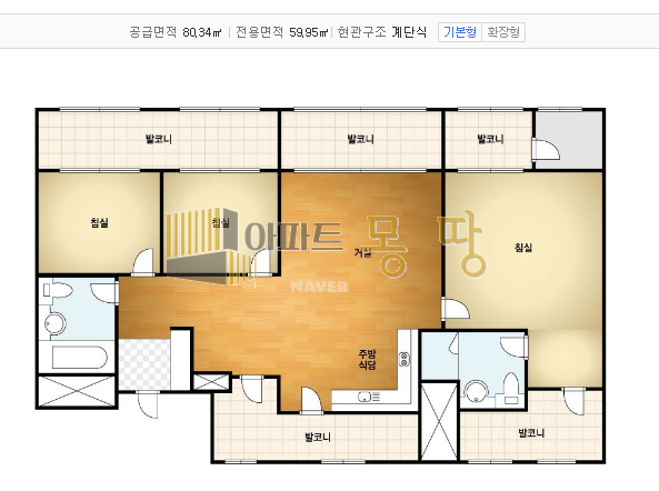 전북 전주덕진구 송천동2가 에코시티데시앙(4BL) 403동20층 매매 매물번호 21902 사진 2