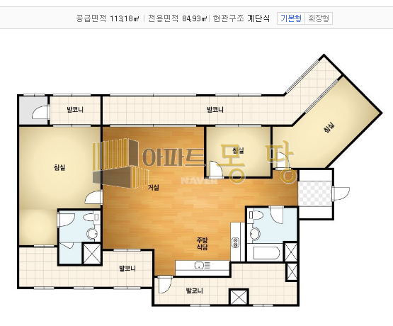 전북 전주덕진구 송천동2가 에코시티데시앙(4BL) 406동5층B 매매 매물번호 21915 사진 2