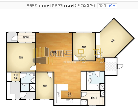 전북 전주덕진구 송천동2가 에코시티데시앙(4BL) 402동11층B 매매 매물번호 21917 사진 3