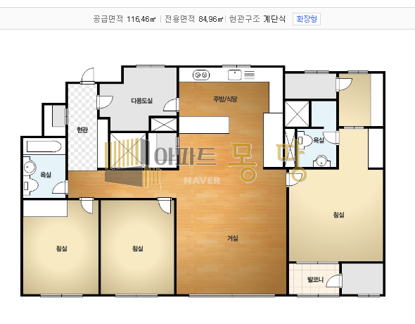 전북 전주덕진구 송천동2가 포레나전주에코시티(주상복합) 102동35층a 매매 매물번호 21967 사진 2