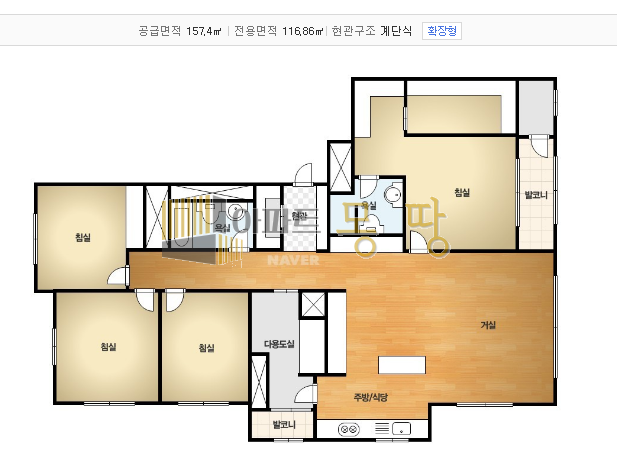 전북 전주덕진구 송천동2가 포레나전주에코시티(주상복합) 102동고층B 매매 매물번호 21969 사진 2