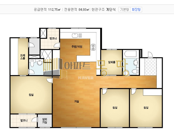 전북 전주덕진구 송천동2가 에코시티더샵(에코시티1BL) 107동고층B 매매 매물번호 21984 사진 3