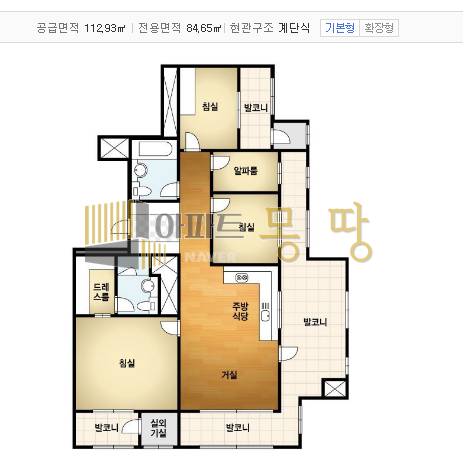 전북 전주덕진구 송천동2가 에코시티더샵(에코시티1BL) 107동9층D 월세 매물번호 21989 사진 2