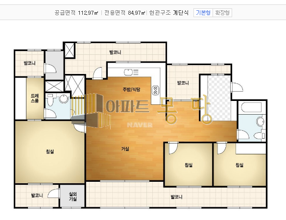 전북 전주덕진구 송천동2가 에코시티더샵(에코시티1BL) 105동6층G 매매 매물번호 21991 사진 2