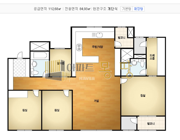 전북 전주덕진구 송천동2가 에코시티더샵(에코시티1BL) 103동12층A 매매 매물번호 21993 사진 3