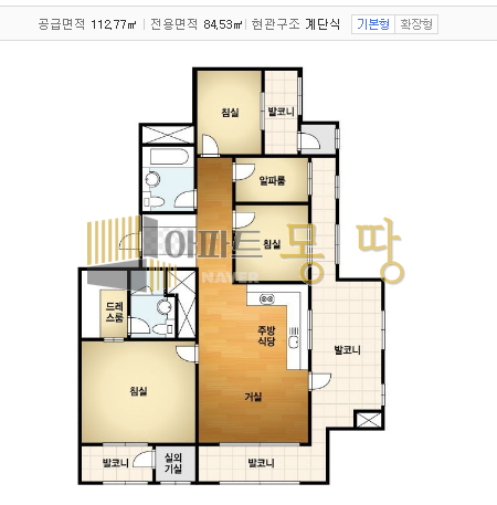 전북 전주덕진구 송천동2가 에코시티더샵(에코시티1BL) 101동7층C 매매 매물번호 21997 사진 2