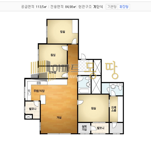 전북 전주덕진구 송천동2가 에코시티더샵(에코시티1BL) 108동12층F 매매 매물번호 21999 사진 3