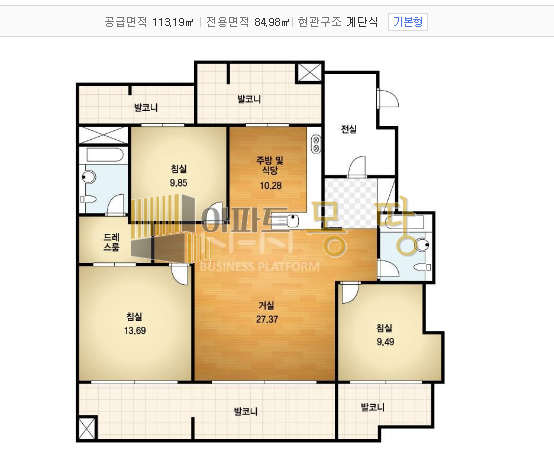 전북 전주덕진구 송천동1가 송천자이 104동11층 월세 매물번호 22204 사진 2