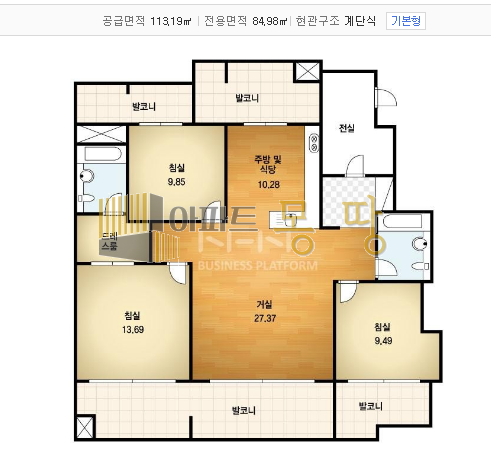 전북 전주덕진구 송천동1가 송천자이 102동4층 매매 매물번호 22277 사진 2