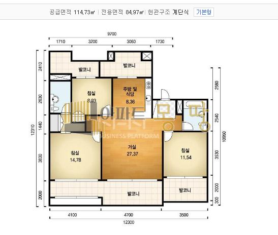 전북 전주덕진구 송천동1가 진흥더블파크 101동11층 매매 매물번호 22291 사진 2
