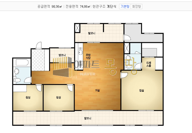 전북 전주덕진구 우아동3가 e편한세상우아 102동6층 매매 매물번호 22606 사진 2